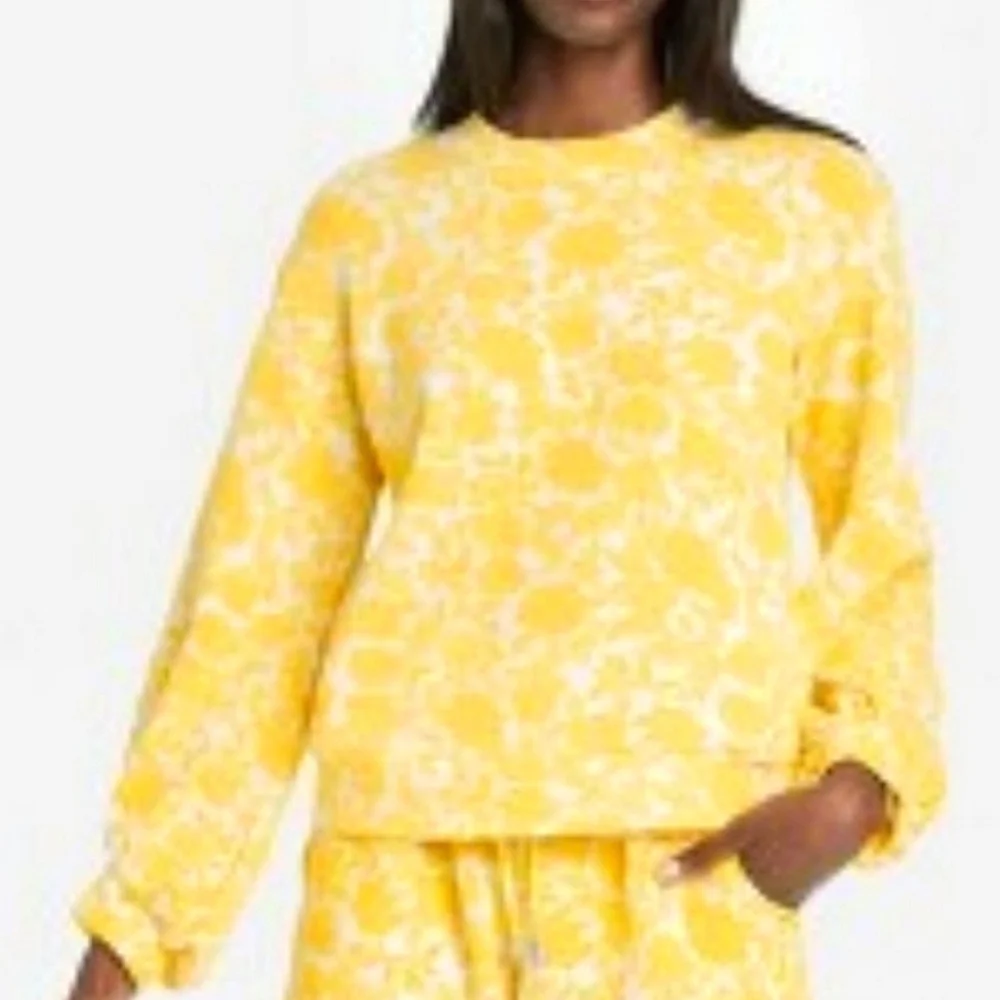 NWT A NEW DAY SUNSHINE FLORAL LIGHTWEIGHT SWEATER TOP